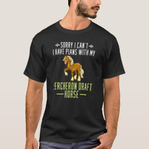 Percheron-Draft-Hore-Reitsattel 1 T-Shirt