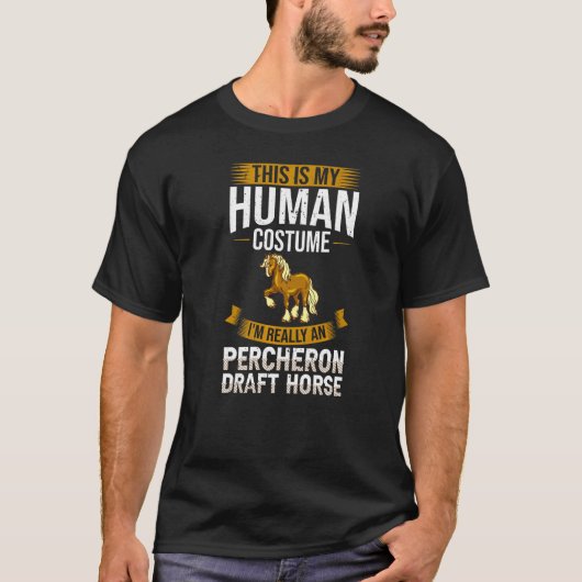 Percheron-Draft-Hore-Reitsattel 5 T-Shirt (Vorderseite)