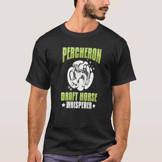 Percheron-Draft-Horse-Reitsattel 3 T-Shirt (Vorderseite)