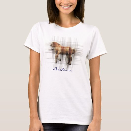 Percheron Draft Pferdefreund's Equine Art Shirt (Vorderseite)