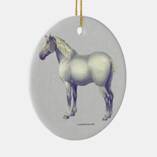 Percheron Horse Keramikornament (Rechts)