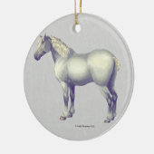 Percheron Horse Keramikornament (Links)