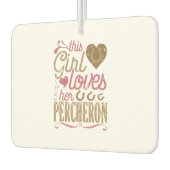 Percheron HorseGift Pferde Autolufterfrischer (Links)