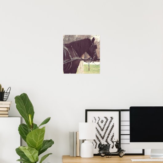 Percheron, Imitate Vintag Poster (Heimbüro)