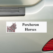Percheron PferdeAutoaufkleber Autoaufkleber (Auf Auto)