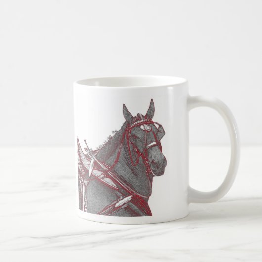 Percheron PferdeTasse Kaffeetasse (Rechts)