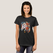 Percheron-Reitpferd-Mutter-Reiterin Perche T-Shirt (Vorne ganz)