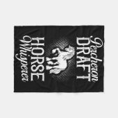 Percheron Reitsattel Fleecedecke (Vorderseite (Horizontal))