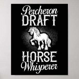 Percheron Reitsattel Poster