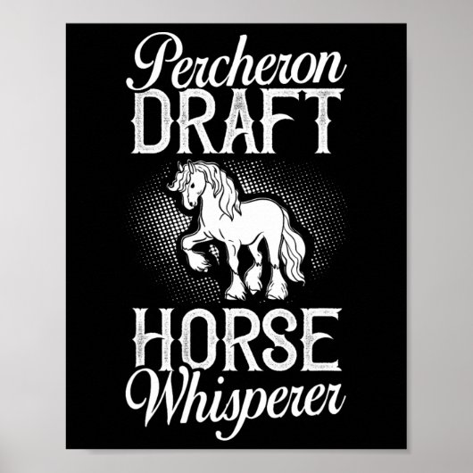 Percheron Reitsattel Poster (Vorne)