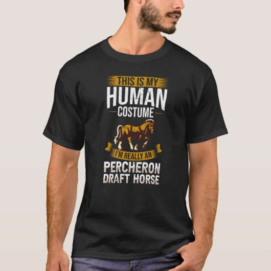 Percheron Reitsattel T-Shirt (Vorderseite)