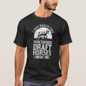 Percheron Reitsattel T-Shirt (Vorderseite)