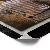 Percheron Team Digital Art Print Poster (Ecke)