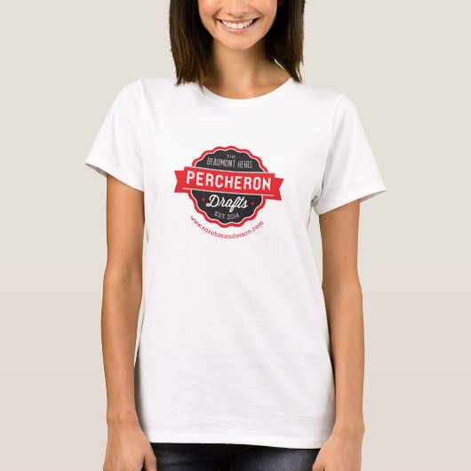 Percheron zeichnet T T-Shirt (Vorderseite)