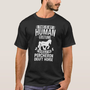 Percheron-Zugpferd Reitsattel 1 T-Shirt
