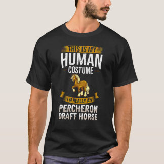 Percheron Zugpferd Reitsattel 4 T-Shirt
