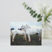 Percheronen wachsen sich gegenseitig postkarte (Stehend Vorderseite)
