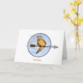 Perchierkarte Karte (Gelbe Blume)