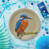 Perching Kingfisher Pappteller (Party)