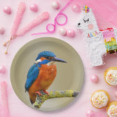 Perching Kingfisher Pappteller (Party)