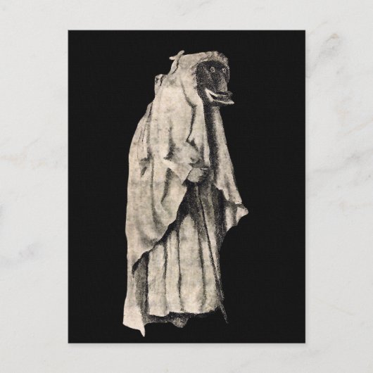 Percht Christmas Hexenkarte Postkarte (Vorderseite)