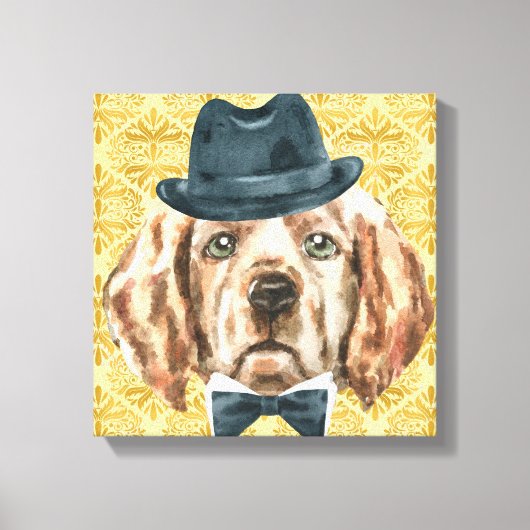 Percival des Labradors überzogene Canvas Print Leinwanddruck (Vorderseite)