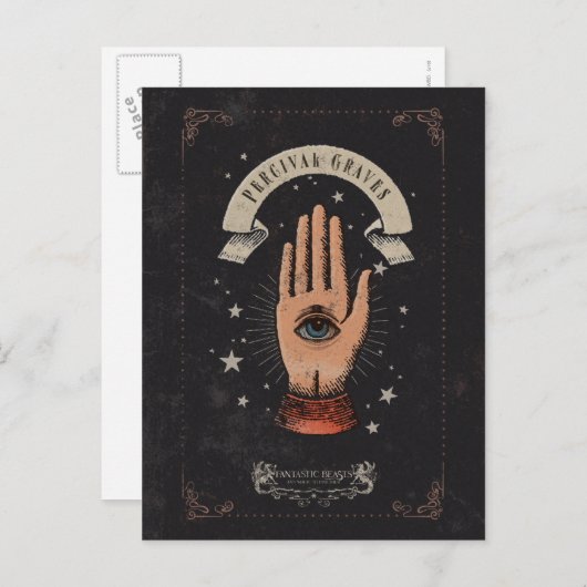 PERCIVAL GRAVES™ Magic Hand Graphic Postkarte (Vorne/Hinten)