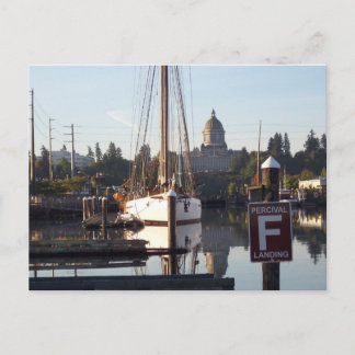 Percival Landing Postcard, Olympia, Washington. Postkarte
