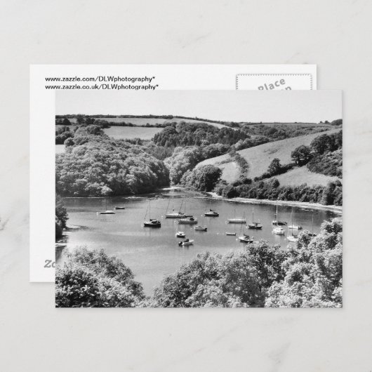 Percuil River Cornwall Postkarte (Vorne/Hinten)