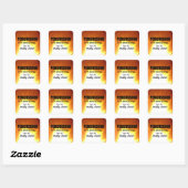 Percussio ist nicht alles Square Sticker (Blatt)