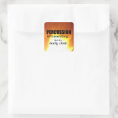 Percussio ist nicht alles Square Sticker (Tasche)