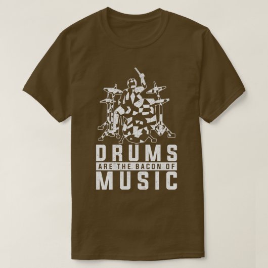 Percussion Music Lover Gift Rock Musician Drums T-Shirt (Design vorne)