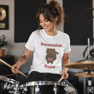 Percussion Posse - Süße Schlagzeuger Katze T-Shirt