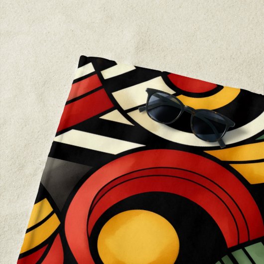 Percussion Rhythms Strandtuch (Beispiel)