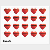 Percussionaholic Life Heart Sticker (Blatt)