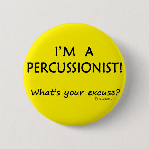Percussionist Button