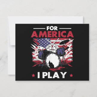 Percussionist Drum Drummer American Flag Patriotic