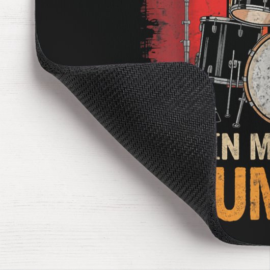 Percussionist Drumming For Drum Set Lover Drummers Mousepad (Ecke)