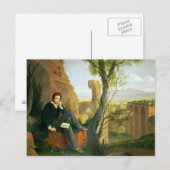 Percy Bysshe Shelley 1845 Postkarte (Vorne/Hinten)