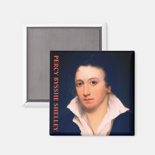 Percy Bysshe Shelley Magnet (Vorderseite/Rückseite)