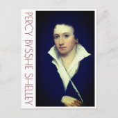 Percy Bysshe Shelley Postkarte (Vorderseite)