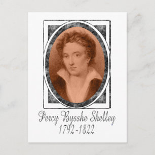 Percy Bysshe Shelley Postkarte