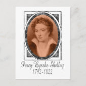 Percy Bysshe Shelley Postkarte (Vorderseite)