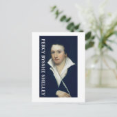 Percy Bysshe Shelley Postkarte (Stehend Vorderseite)