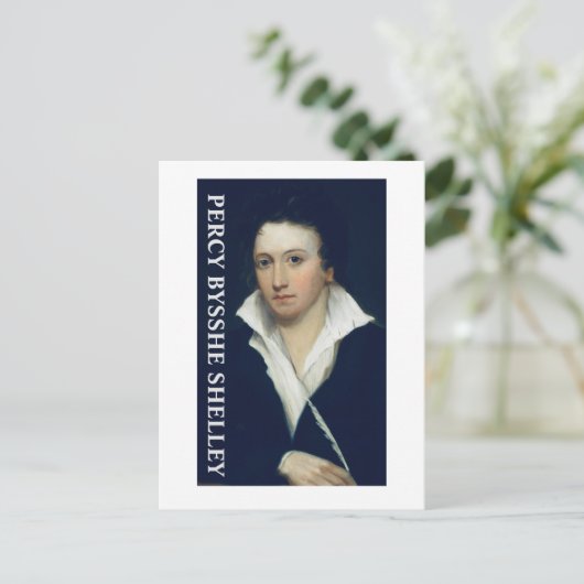 Percy Bysshe Shelley Postkarte (Stehend Vorderseite)
