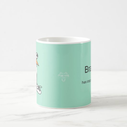 Percy Penguin "Brain.exe Not Responding" mug Kaffeetasse (Mittel)