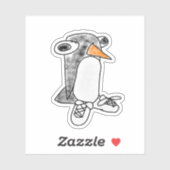 Percy Penguin Die-Cut Vinyl Sticker (Blatt)