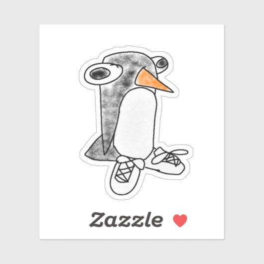 Percy Penguin Die-Cut Vinyl Sticker (Blatt)