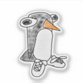 Percy Penguin Die-Cut Vinyl Sticker (Vorderseite)