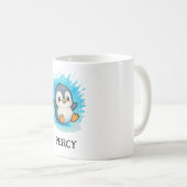 Percy Penguin Mug – Custom Cute Animal Name Gift Kaffeetasse (VorderseiteRechts)